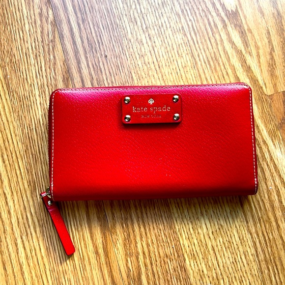 Kate Spade Red Wallet - Picture 1 of 5